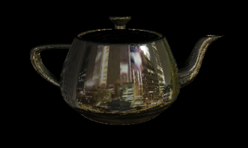 Image of cube-mapped teapot